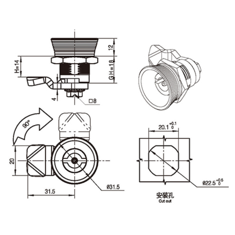 Тип инструмента Siemens Cam Lock-A6016