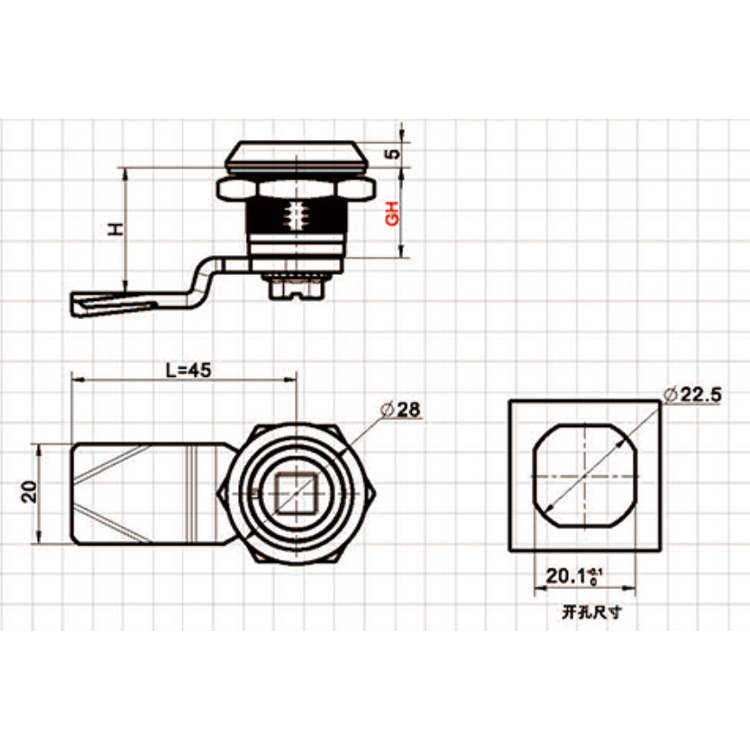 Американский стандартный инструмент типа Cam Lock-A6301